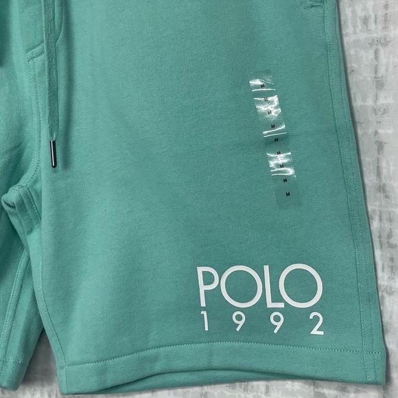 NWT SET Polo Ralph Lauren Vneck T-shirt and Sweat Shorts Size Medium - Picture 8 of 12